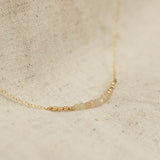 Barberry Bead Necklace - Beige Moonstone