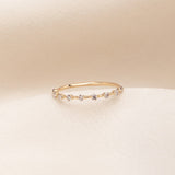 Floating Diamonds Ring - 0,18ct Salt & Pepper Diamonds