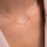 Stardust Diamond Necklace - 0.02ct Salt & Pepper Diamond