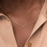 Stardust Diamond Necklace - 0.02ct Salt & Pepper Diamond