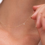 Stardust Diamond Necklace - 0.02ct Salt & Pepper Diamond