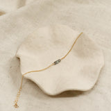 Golden Trio Bead Bracelet - Labradorite