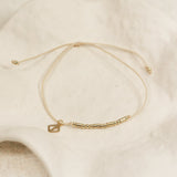 Morse Code Bracelet "LOVE" - Beige