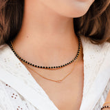 Black Beads Necklace