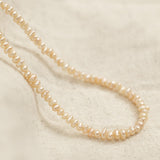 Peach Keshi Pearl Necklace