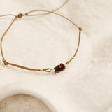 Trio Bead Bracelet - Garnet