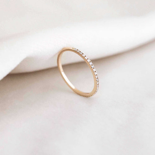 Eternity Wedding Band - 0,2ct Salt & Pepper Diamonds