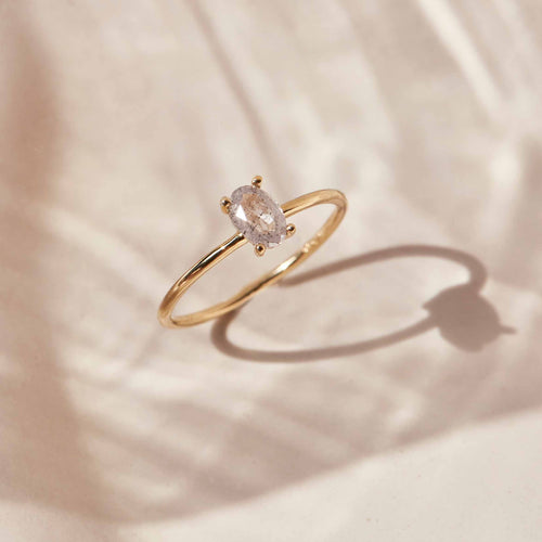 Luna Diamond Ring - 0,4ct Salt & Pepper Diamonds