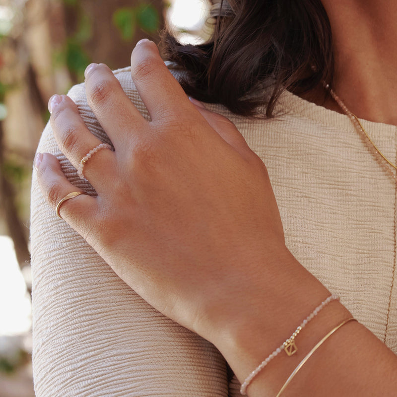 Talisman Ring - Sand Moonstone