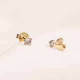 Twinkle Diamond Studs - 0,1ct Salt & Pepper Diamonds