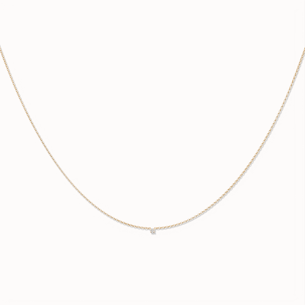 Stardust Diamond Necklace - 0.02ct Salt & Pepper Diamond