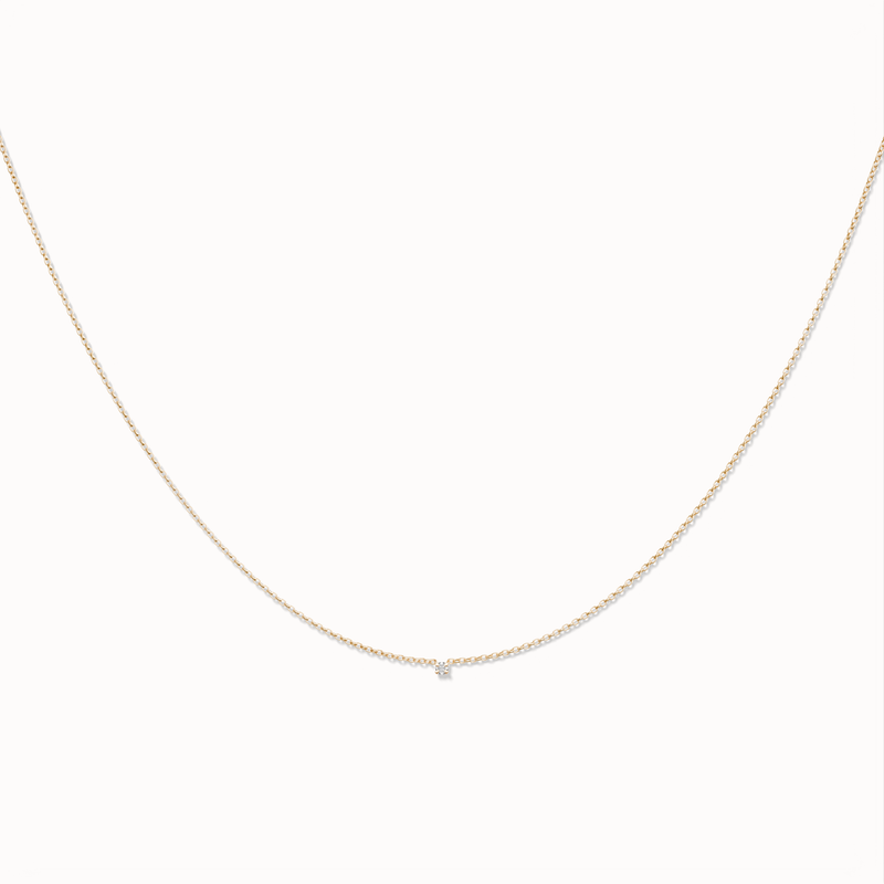 Stardust Diamond Necklace - 0.02ct Salt & Pepper Diamond