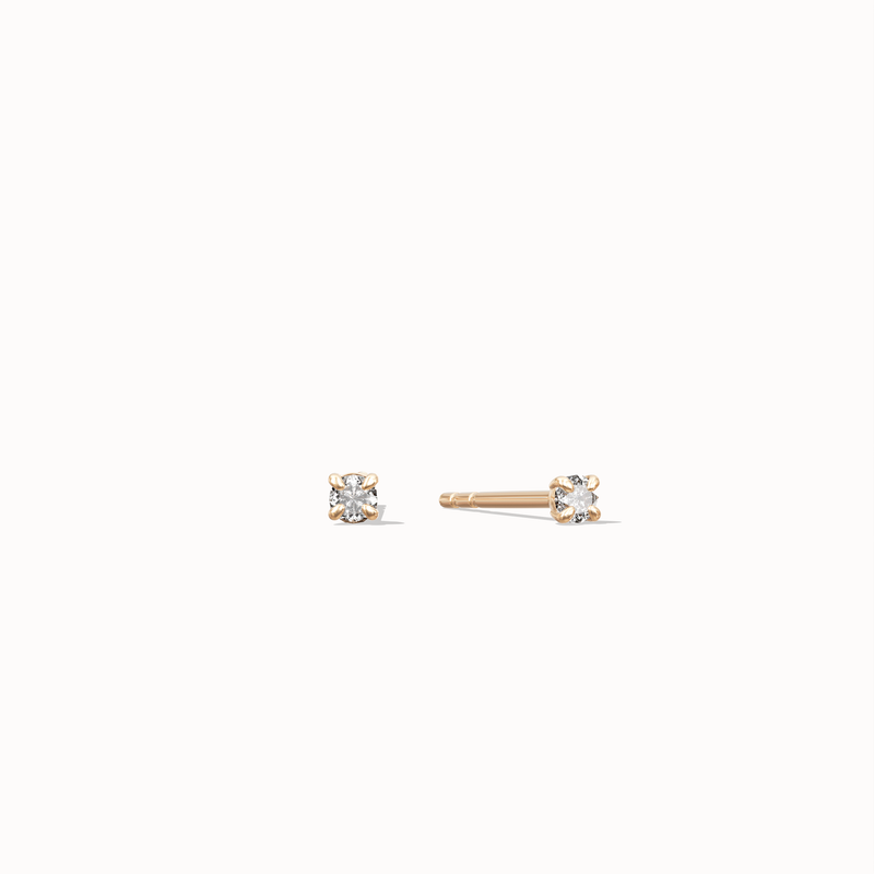 Stardust Diamond Studs - 0.02ct Salt & Pepper Diamonds