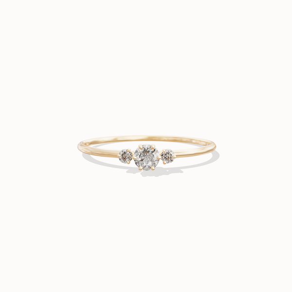 Stella Diamond Ring - 0.14ct Salt & Pepper Diamonds