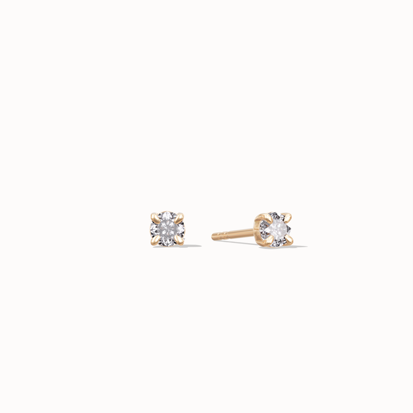 Twinkle Diamond Studs - 0,1ct Salt & Pepper Diamonds