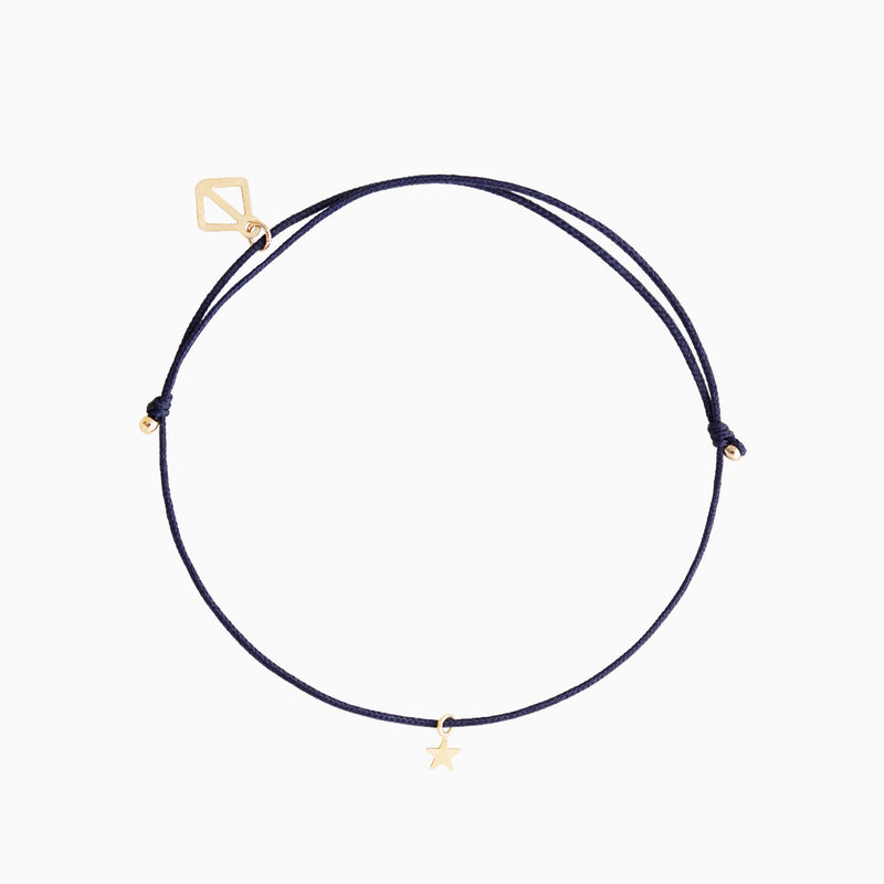 Tiny Star Bracelet - navy