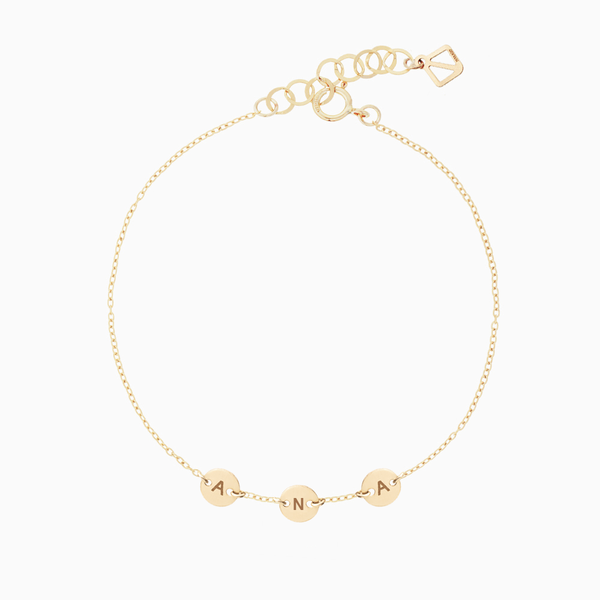 Create Your Own - 3 Initials Bracelet