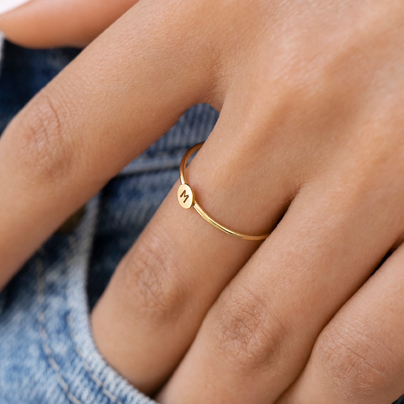Create Your Own - Initial Ring β Makaro Jewelry