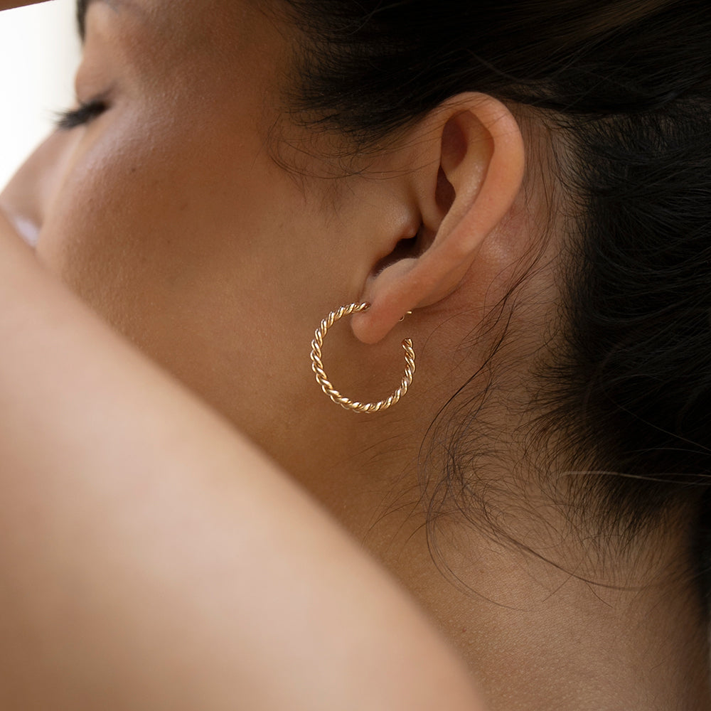 Bold Twisted Hoops