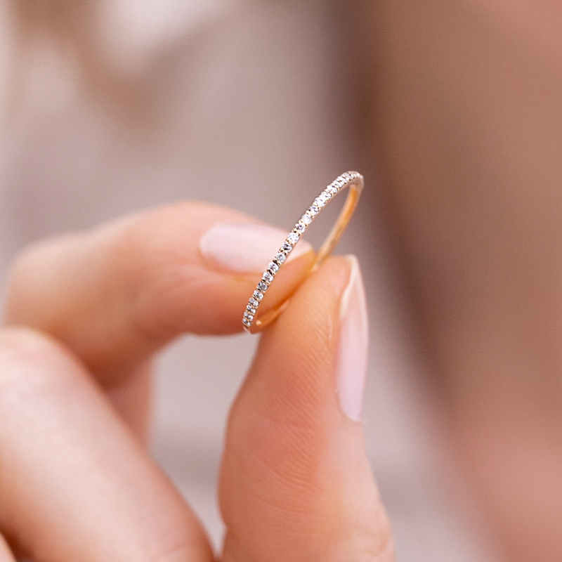 Salt and pepper discount diamond eternity ring